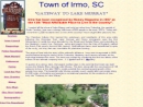 Website Snapshot of IRMO, TOWN OF