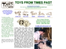 Website Snapshot of Toys From Times Past
