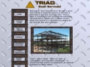 Website Snapshot of Triad Steel Service