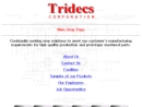 Website Snapshot of TRIDECS CORPORATION