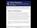 Website Snapshot of Trident Research, LLC