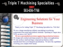 Website Snapshot of Triple T Machining Specialties, Inc.