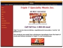 Website Snapshot of Triple T Specialty Meats