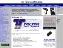 Website Snapshot of Tri-Tek Electronics
