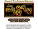 Website Snapshot of Troy Custom Detectors