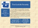 Website Snapshot of TRU-LOCK & SECURITY INC