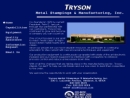 Website Snapshot of Tryson Metal Stampings & Mfg.