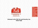 Website Snapshot of T & S Fire & Security, Inc.