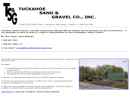 Website Snapshot of Tuckahoe Sand & Gravel, Inc.