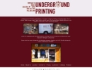 Website Snapshot of Underground Printing