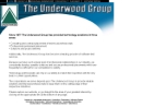 Website Snapshot of UNDERWOOD GROUP INC