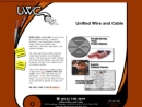 Website Snapshot of Unified Wire & Cable Co.
