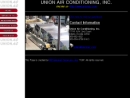 Website Snapshot of Union Air Conditioning, Inc.