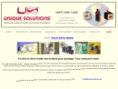 Website Snapshot of Unique Solutions