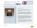 Website Snapshot of Universal Test Equipment, Inc.