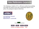 Website Snapshot of Valve Maintenance Co Inc