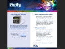 Website Snapshot of Verity Instruments, Inc.