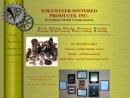 Website Snapshot of Volunteer Sintered Products