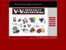 Website Snapshot of V & V Specialty Advertising
