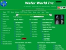 Website Snapshot of Wafer World, Inc.