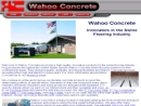 Website Snapshot of Wahoo Concrete