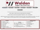 Website Snapshot of WALDAN PAPER SERVICES, INC.