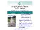Website Snapshot of Water Filtration Co.