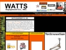 Website Snapshot of WATTS EQUIPMENT COMPANY INC