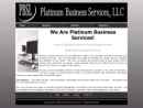 Website Snapshot of PLATINUM BUSINESS SERVICES, LLC
