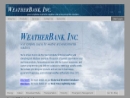 Website Snapshot of WEATHERBANK INC