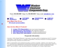 Website Snapshot of Western Electronic Components Corp.