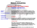 Website Snapshot of Welch Industries