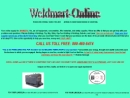 Website Snapshot of Weldmart On line