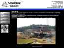 Website Snapshot of WELDON STEEL CORPORATION