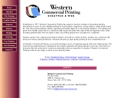 Website Snapshot of Western Commercial Printing