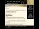 Website Snapshot of WESTERN DEPOSITION AND TRANSCRIPTION, LLC