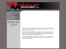 Website Snapshot of Whallon Machinery, Inc.