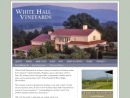Website Snapshot of White Hall Vineyards