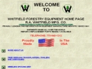 Website Snapshot of R A WHITFIELD MANUFACTURING CO