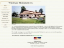 Website Snapshot of Wholesale Monument Co.