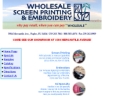 Website Snapshot of Wholesale Screen Printing, Inc.