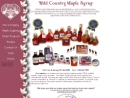 Website Snapshot of Wild Country Maple Products, LLC