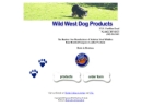 Website Snapshot of Wild West Dog Products