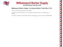 Website Snapshot of WILLIAMSPORT BARBER & BEAUTY CORPORATION