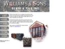 Website Snapshot of Williams & Sons Slate & Tile, Inc.