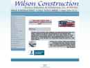 Website Snapshot of WILSON CONSTRUCTION