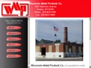 Website Snapshot of Wisconsin Metal Products Co.