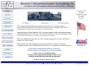 Website Snapshot of Western Telecommunication Consulting