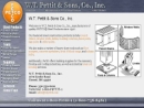 Website Snapshot of Pettit & Sons Co., Inc., W. T.