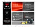 Website Snapshot of Yuasa Battery, Inc.